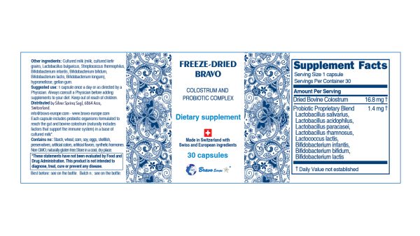 bravo freeze dried